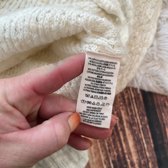 Free People Knit Ivory Sweater - Picture 5 of 7